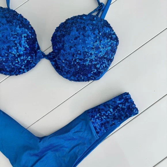 Calzedonia Blue Sequin Bikini Set🦋🐳 - Picture 4 of 14